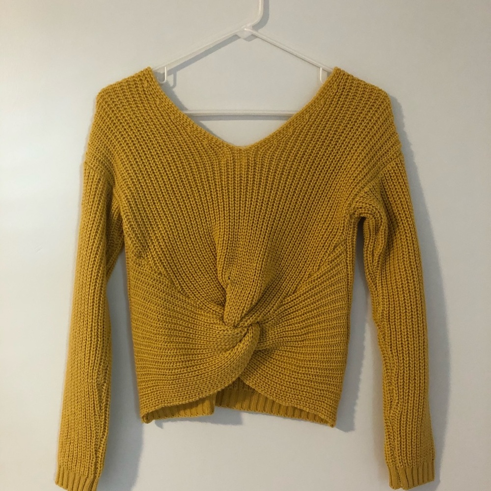 Tillys Yellow Knit Sweater